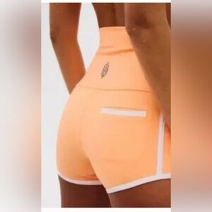 Free People Neon Clementine Athletic Shorts